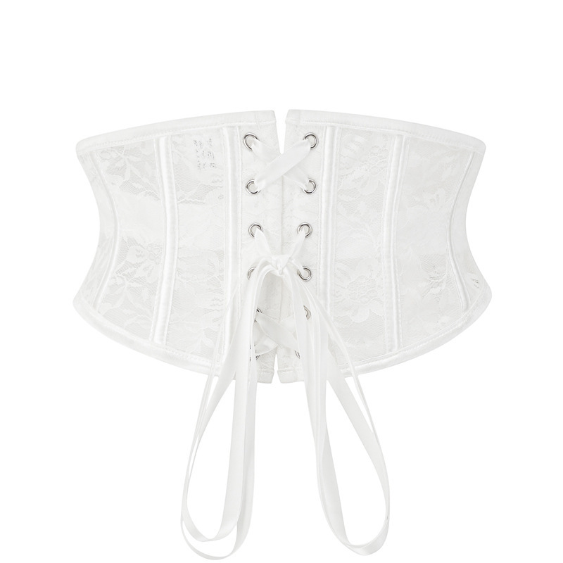 Victorian Style Lace Underbust Corset Belt Women Sexy Gothic Waist Cincher